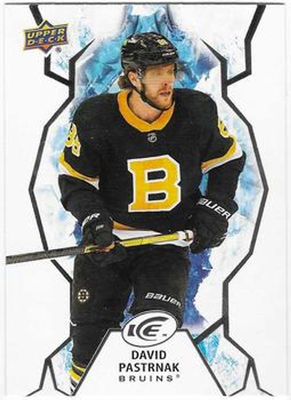 David Pastrnak 2021 Upper Deck Ice #57 Base /999 RAW