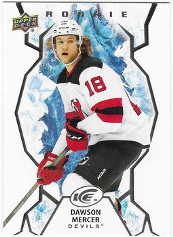 Dawson Mercer 2021 Upper Deck Ice #130 Base /999 Rookie RAW