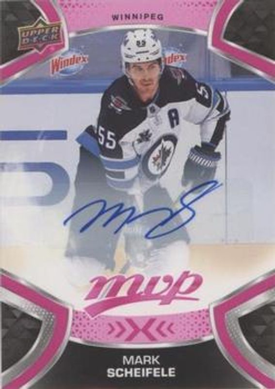 Mark Scheifele 2021 Upper Deck MVP #201 Autographs - Magenta RAW
