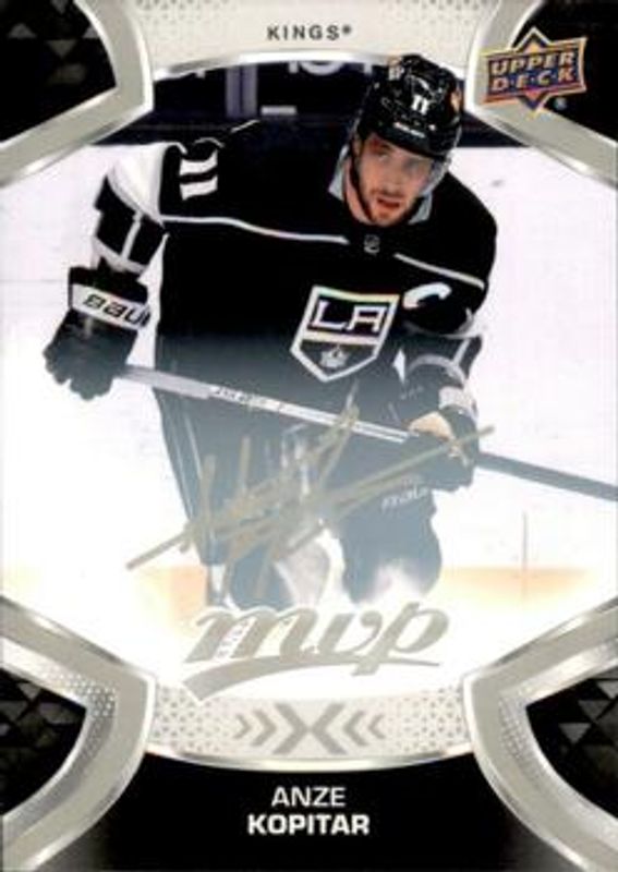 Anze Kopitar 2021 Upper Deck MVP #11 Silver Script RAW