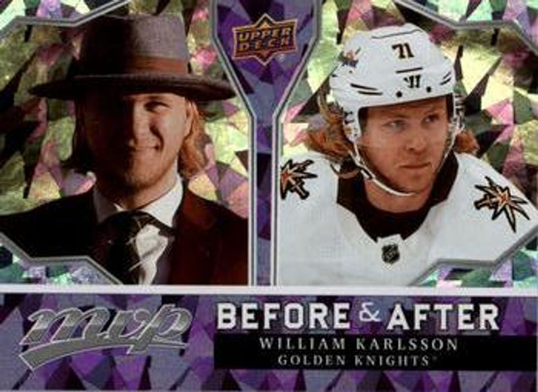 William Karlsson 2021 Upper Deck MVP #BA-19 Before & After RAW