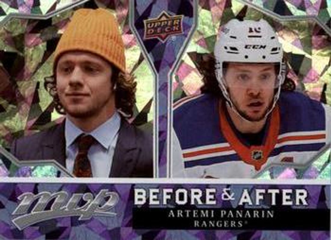 Artemi Panarin 2021 Upper Deck MVP #BA-8 Before & After RAW