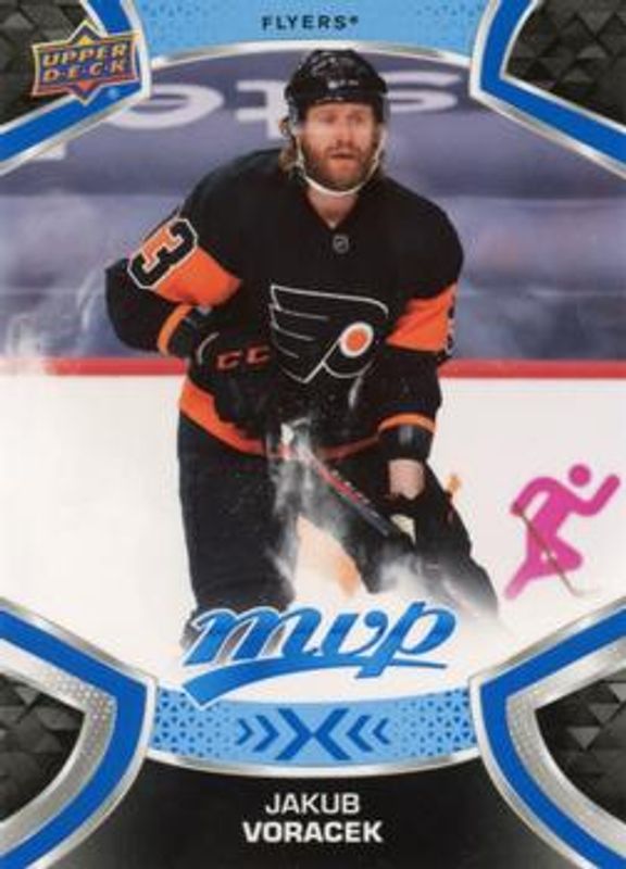 Jakub Voracek 2021 Upper Deck MVP #171 Blue RAW