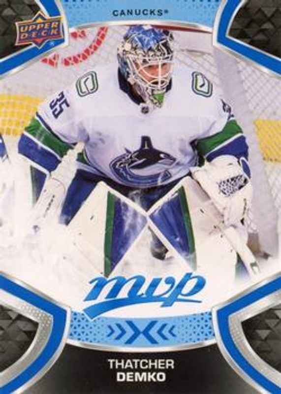 Thatcher Demko 2021 Upper Deck MVP #157 Blue RAW