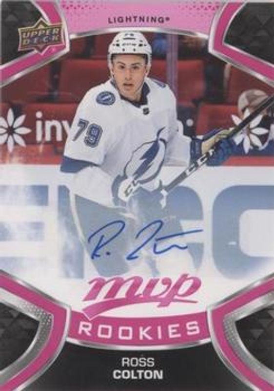 Ross Colton 2021 Upper Deck MVP #227 Autographs - Magenta Rookie RAW