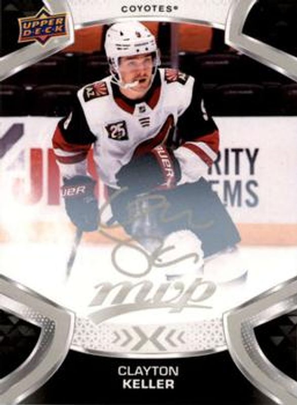 Clayton Keller 2021 Upper Deck MVP #9 Silver Script RAW
