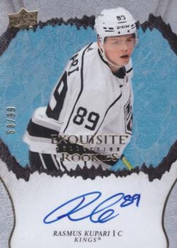 Rasmus Kupari 2021 Upper Deck Ice #R-RK Exquisite Collection Rookie Signatures /99 RAW