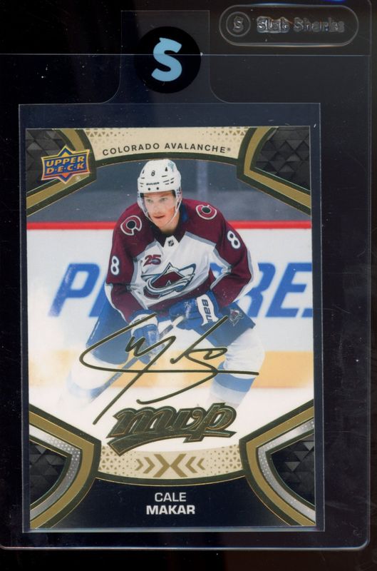 Cale Makar 2021 Upper Deck MVP #208 Gold Script RAW