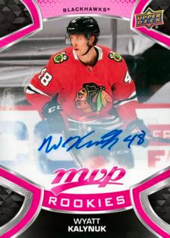 Wyatt Kalynuk 2021 Upper Deck MVP #222 Autographs - Magenta Rookie RAW