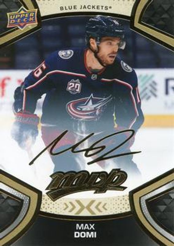 Max Domi 2021 Upper Deck MVP #102 Gold Script RAW