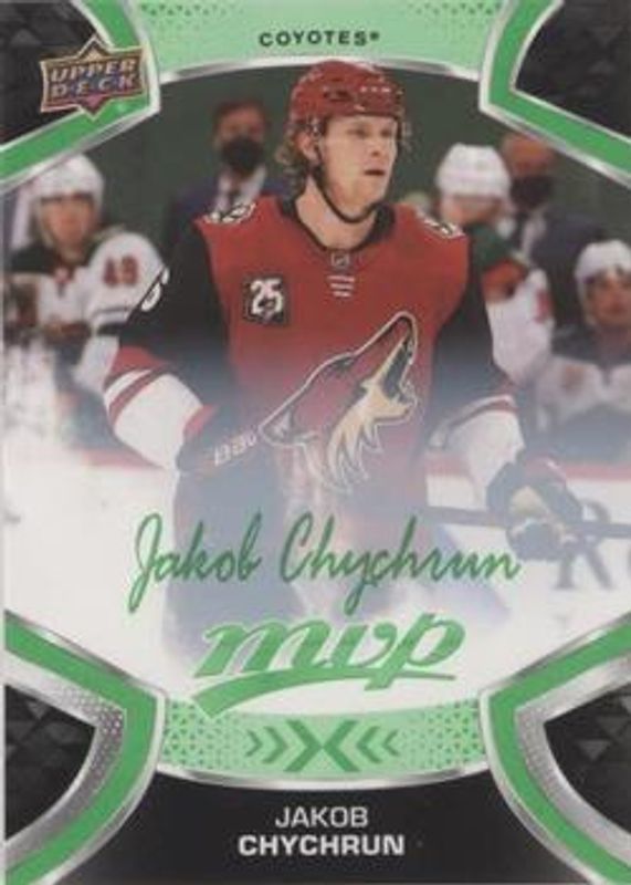 Jakob Chychrun 2021 Upper Deck MVP #23 Green Script RAW
