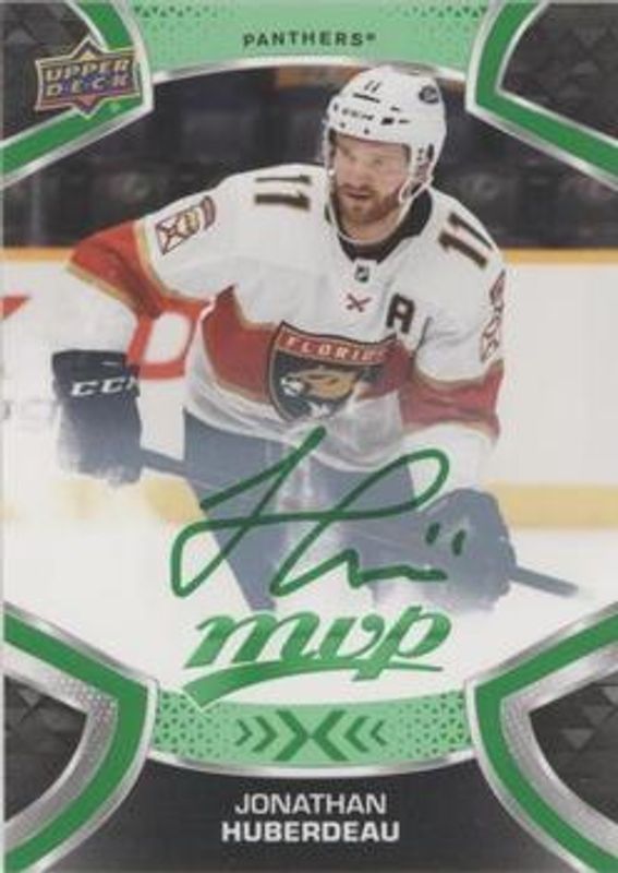 Jonathan Huberdeau 2021 Upper Deck MVP #187 Green Script RAW