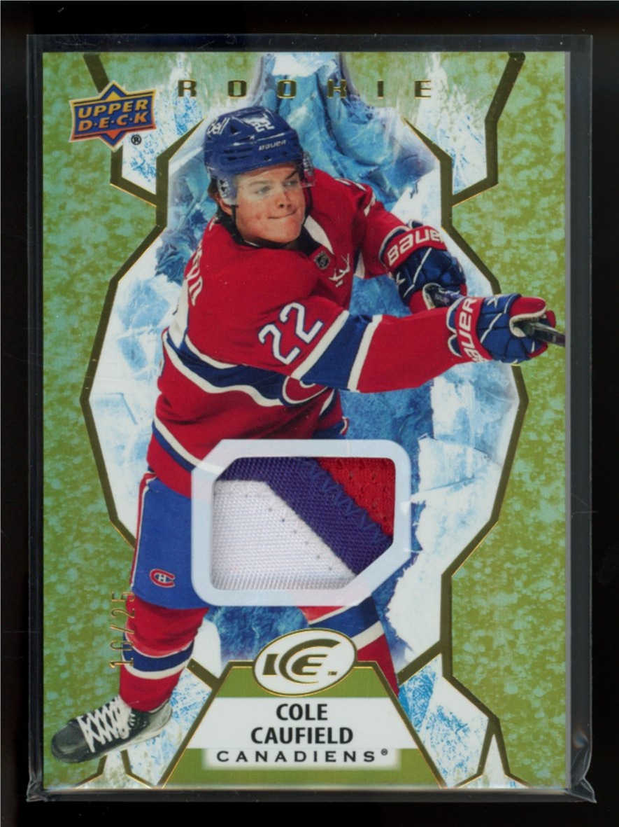 Cole Caufield 2021 Upper Deck Ice #122 Gold Patch /25 Price Guide ...
