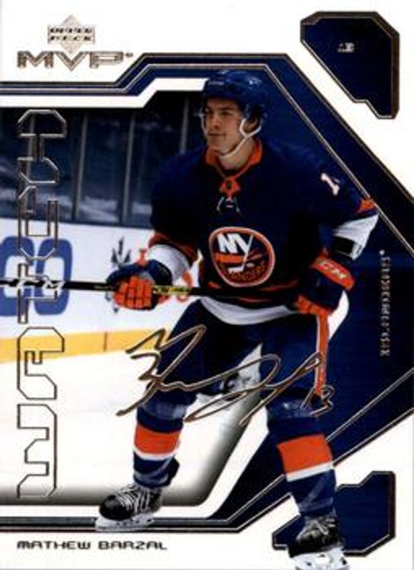 Mathew Barzal 2021 Upper Deck MVP #31 20th Anniversary RAW