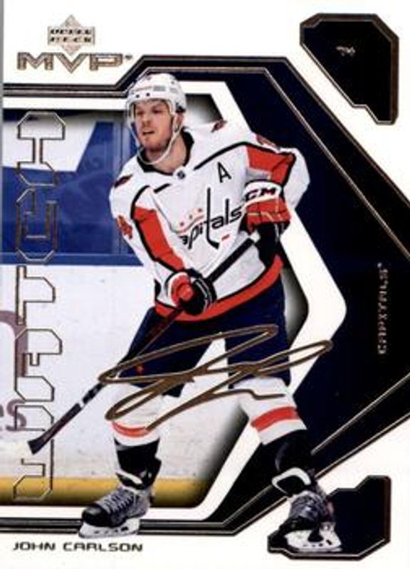 John Carlson 2021 Upper Deck MVP #70 20th Anniversary RAW
