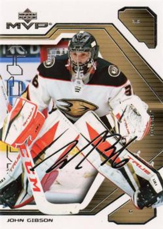 John Gibson 2021 Upper Deck MVP #23 20th Anniversary RAW