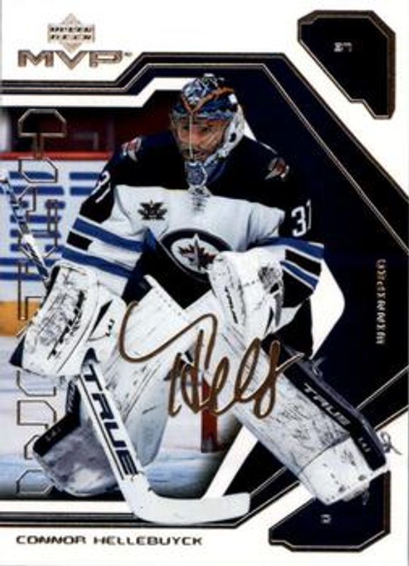 Connor Hellebuyck 2021 Upper Deck MVP #87 20th Anniversary RAW