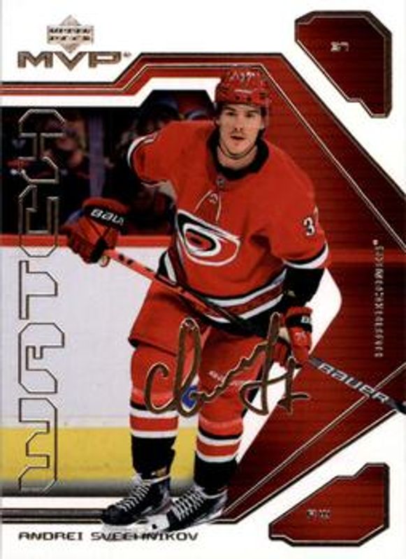 Andrei Svechnikov 2021 Upper Deck MVP #65 20th Anniversary RAW