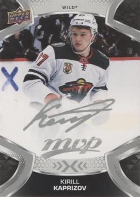 Kirill Kaprizov 2021 Upper Deck MVP #0 Silver Script Achievement RAW