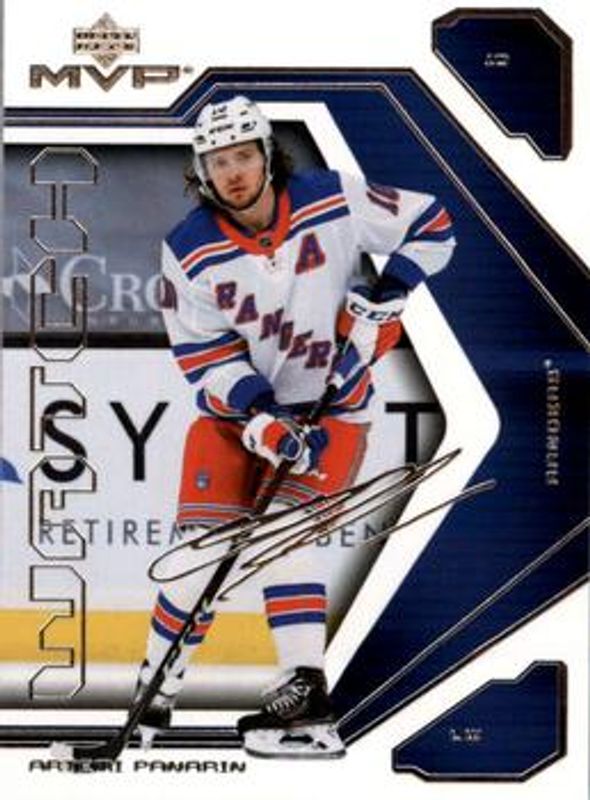 Artemi Panarin 2021 Upper Deck MVP #15 20th Anniversary RAW