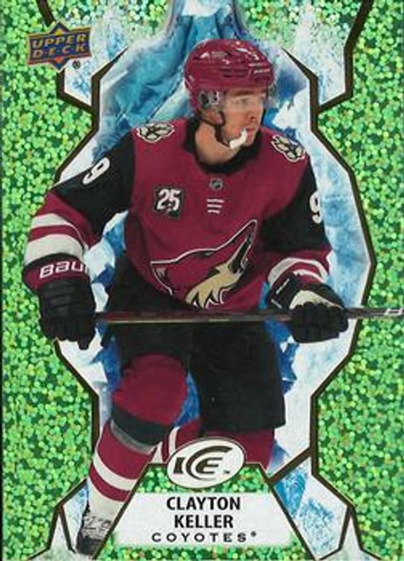 Clayton Keller 2021 Upper Deck Ice #93 Green /799 RAW