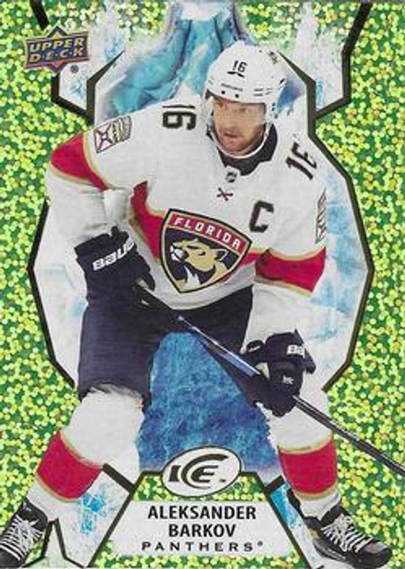 Aleksander Barkov 2021 Upper Deck Ice #10 Green /799 RAW