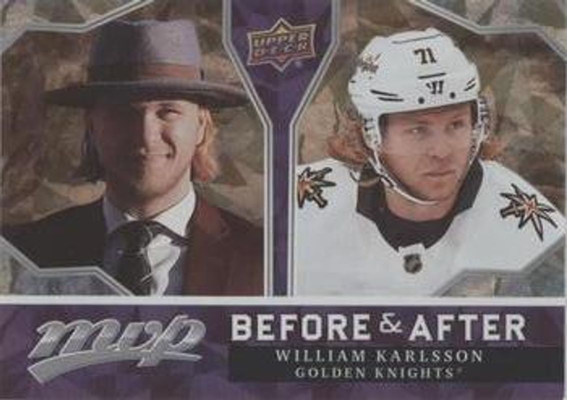 William Karlsson 2021 Upper Deck MVP #BA-19 Before & After - Gold RAW