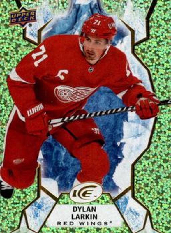 Dylan Larkin 2021 Upper Deck Ice #54 Green /799 RAW