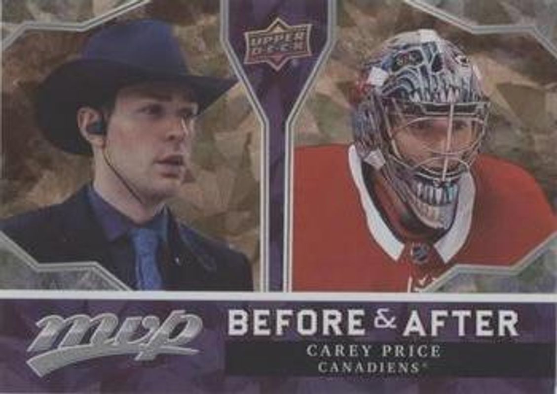 Carey Price 2021 Upper Deck MVP #BA-4 Before & After - Gold RAW