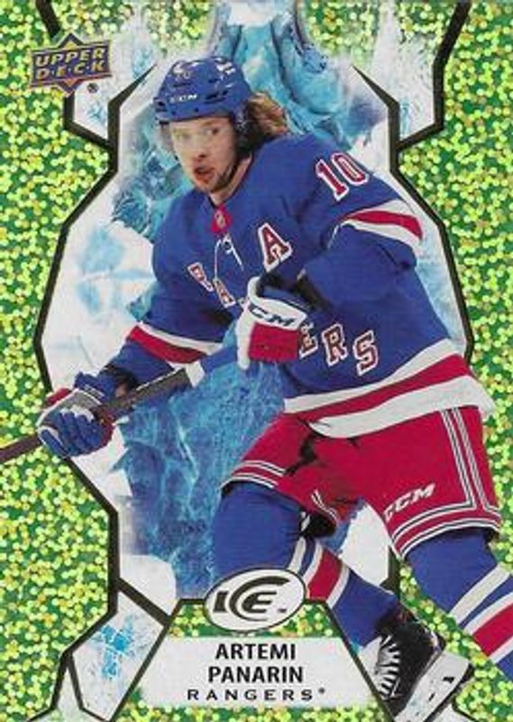 Artemi Panarin 2021 Upper Deck Ice #52 Green /799 RAW