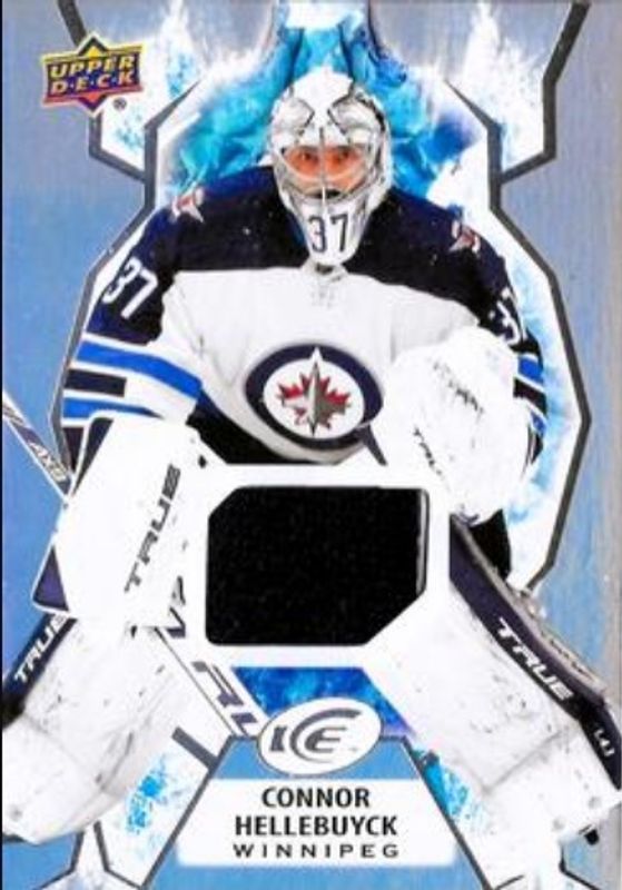 Connor Hellebuyck 2021 Upper Deck Ice #53 Jersey RAW