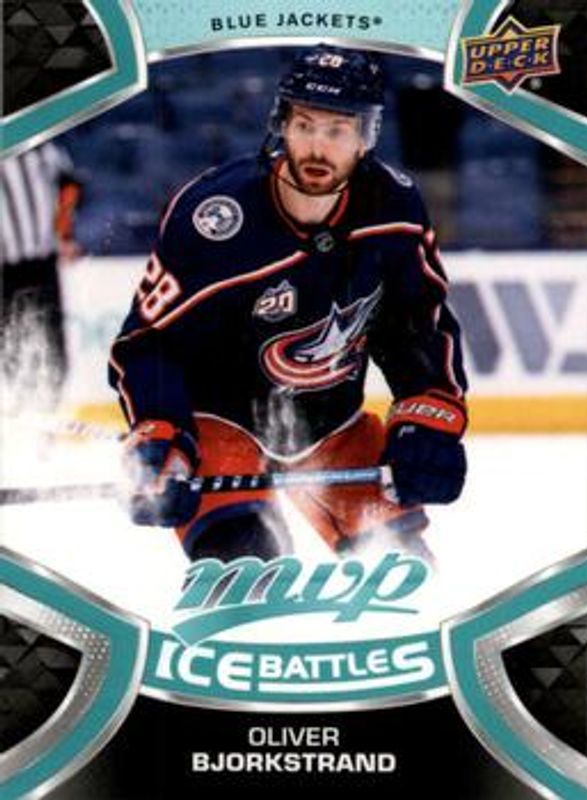 Oliver Bjorkstrand 2021 Upper Deck MVP #64 Ice Battles RAW