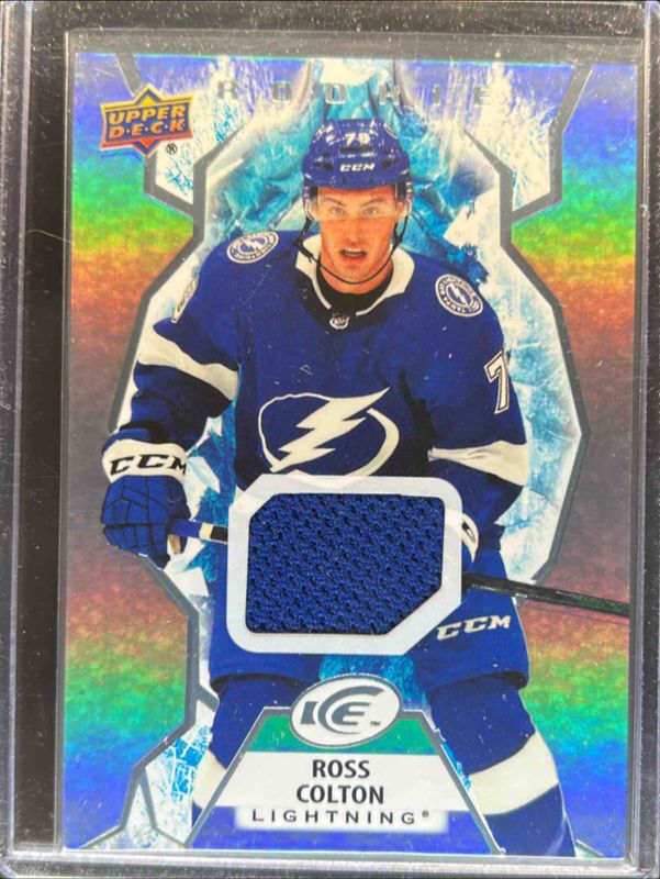 Ross Colton 2021 Upper Deck Ice #147 Jersey Rookie RAW