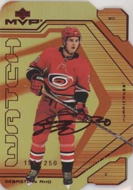 Sebastian Aho 2021 Upper Deck MVP #19 Colors & Contours /250 RAW