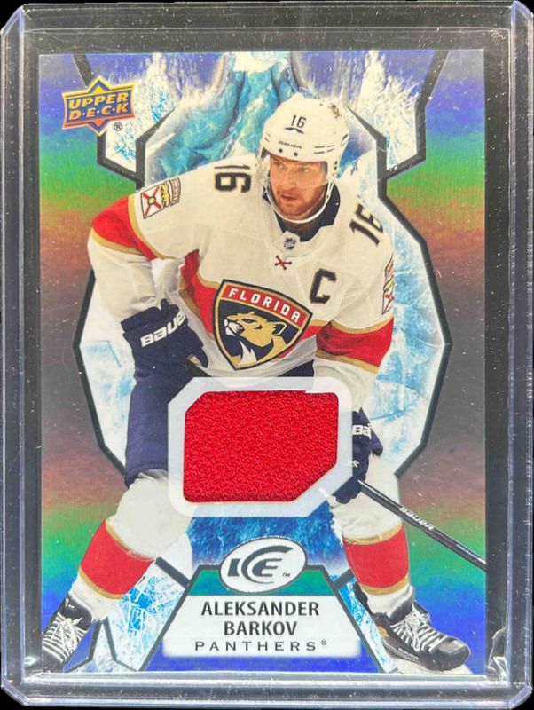 Aleksander Barkov 2021 Upper Deck Ice #10 Jersey RAW