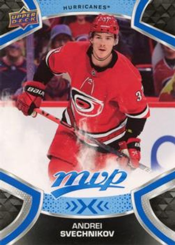 Andrei Svechnikov 2021 Upper Deck MVP #137 Blue RAW