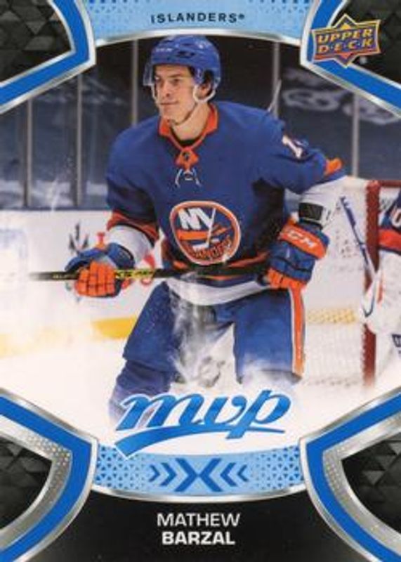Mathew Barzal 2021 Upper Deck MVP #13 Blue RAW