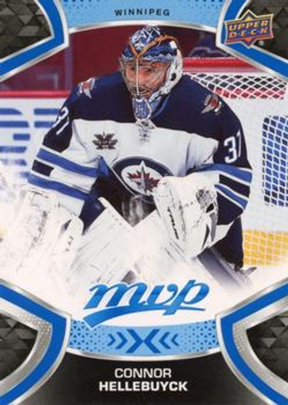 Connor Hellebuyck 2021 Upper Deck MVP #155 Blue RAW