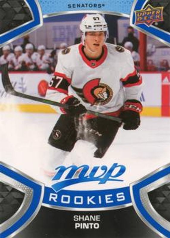 Shane Pinto 2021 Upper Deck MVP #236 Blue Rookie RAW