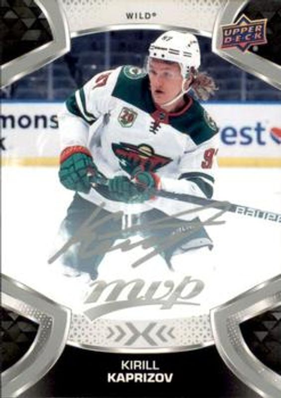 Kirill Kaprizov 2021 Upper Deck MVP #218 Silver Script RAW