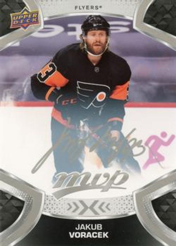 Jakub Voracek 2021 Upper Deck MVP #171 Silver Script RAW