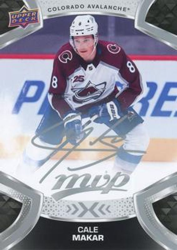 Cale Makar 2021 Upper Deck MVP #208 Silver Script RAW