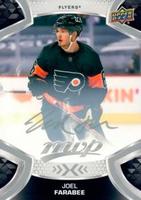 Joel Farabee 2021 Upper Deck MVP #84 Silver Script RAW