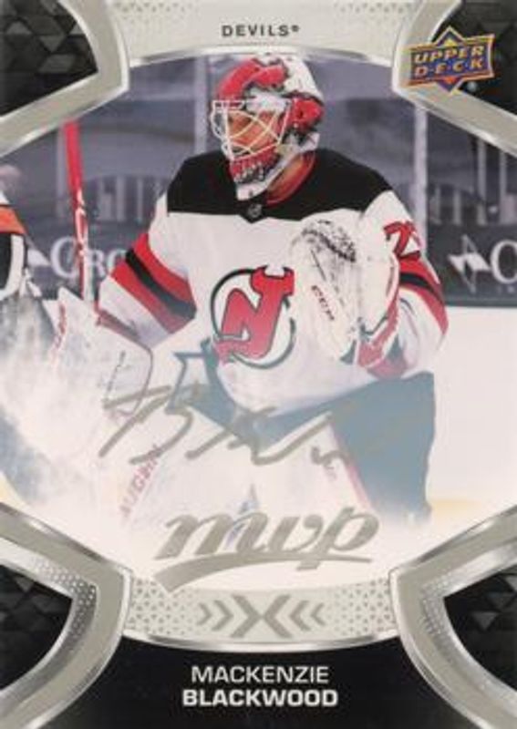 Mackenzie Blackwood 2021 Upper Deck MVP #29 Silver Script RAW