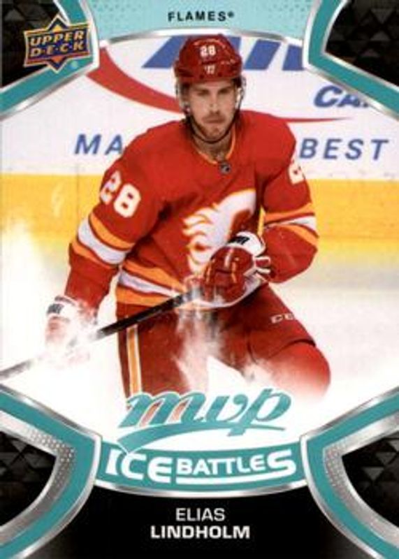 Elias Lindholm 2021 Upper Deck MVP #54 Ice Battles RAW
