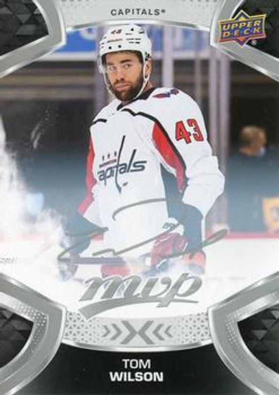 Tom Wilson 2021 Upper Deck MVP #143 Silver Script RAW