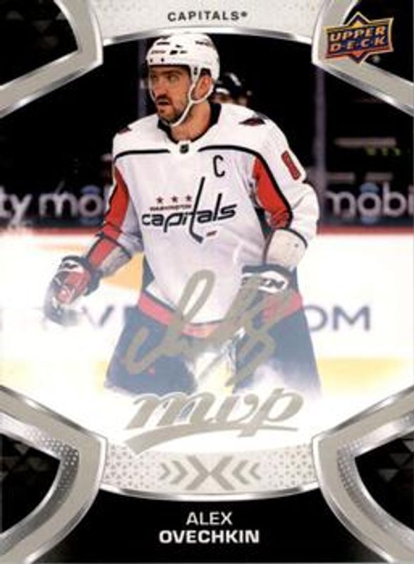Alexander Ovechkin 2021 Upper Deck MVP #8 Silver Script RAW
