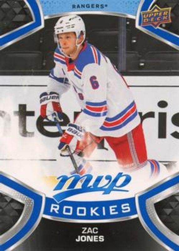 Zac Jones 2021 Upper Deck MVP #225 Blue Rookie RAW