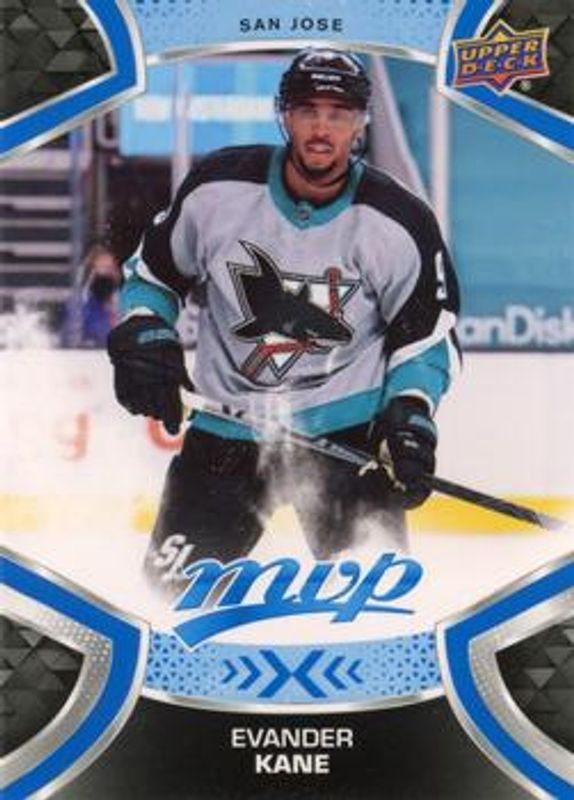 Evander Kane 2021 Upper Deck MVP #78 Blue RAW