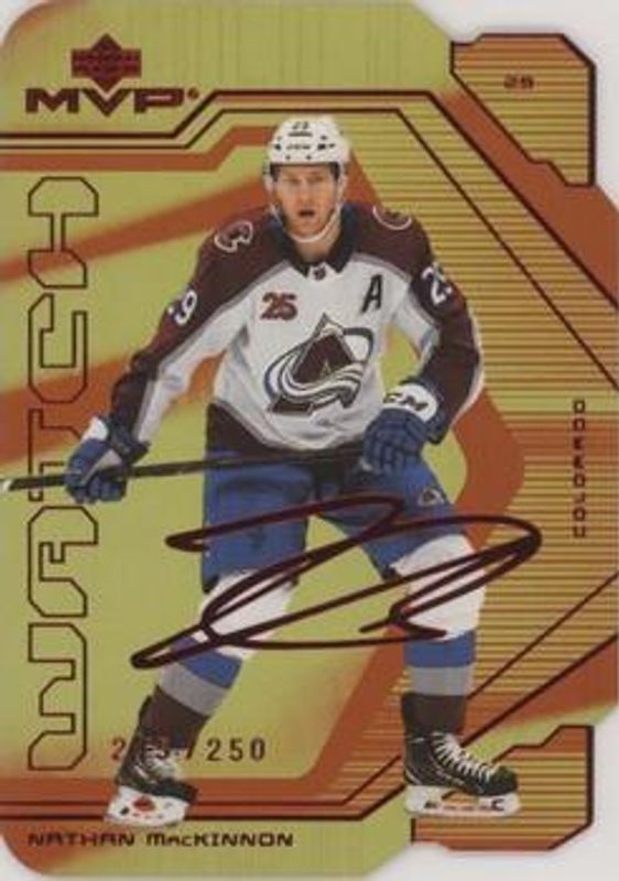 Nathan MacKinnon 2021 Upper Deck MVP #7 Colors & Contours /250 RAW